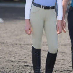 Irideon Girls Cadence Elite Rival Breeches -Riding Apparel Store kids cadence elite rival kp tan irideon 88798.1565044035