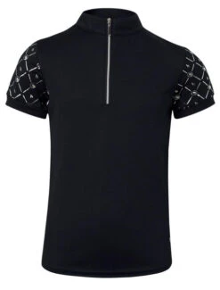 Horze Kids Fia Short Sleeve Shirt -Riding Apparel Store kids fia shirt ss dark blue front 33588 PDB horze 46489.1652474281