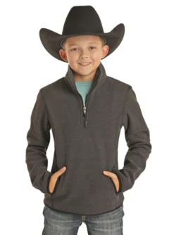 Powder River Kids Fleece Pullover 11 Powder River Kids Fleece Pullover -Riding Apparel Store kids fleece pullover black K1 6661 powder river 45905.1641680406