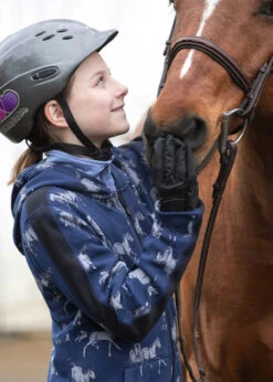 Kids Kerrits Horse Sense Fleece Hoodie -Riding Apparel Store kids horse sense hoodie adm.hors rider 60277 PRINT kerrits 44073.1663437873