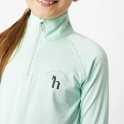 Girls Horze Lola Half Zip Tech Shirt 13 Girls Horze Lola Half Zip Tech Shirt -Riding Apparel Store kids lola dustaqua detail 33757 DAGR horze 09378.1678730301