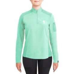 Irideon Kids Luna CoolStretch Shirt Long Sleeve 15 Irideon Kids Luna CoolStretch Shirt Long Sleeve -Riding Apparel Store kids luna cool stretch ls island green front 30 7006 IG toklat 21660.1655841059