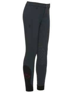 Girls Cavalleria Toscana Super Grip Tech Breeches -Riding Apparel Store kids super grip tech breech dark grey side PBOA02 JE010 8989 CT 76682.1625001665