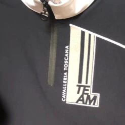 Kids Cavalleria Toscana Team Daytona Polo Short Sleeve -Riding Apparel Store kids team daytona polo ss navy front detail POA080 JE152 7901 cavalleria toscana 69719.1661569059