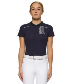 Kids Cavalleria Toscana Team Raceway Polo 12 Kids Cavalleria Toscana Team Raceway Polo -Riding Apparel Store kids team raceway polo navy front POA081 CT 44480.1660262544