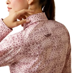 Ariat Kirby Stretch Shirt -Riding Apparel Store kirby paisley ls coral back collar 10043475 ariat 68547.1674771388