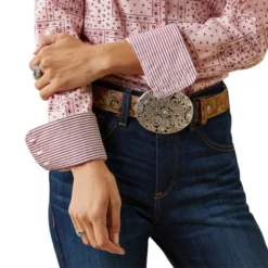 Ariat Kirby Stretch Shirt -Riding Apparel Store kirby paisley ls coral cuff detail 10043475 ariat 19081.1674771382