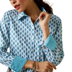Ariat Kirby Stretch Shirt -Riding Apparel Store kirby print ls daydream detail 10043474 ariat 15713.1674771393