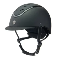 Charles Owen Kylo EQx Helmet -Riding Apparel Store kylo egx helmet matte black 3 4 CO 81364.1687277415