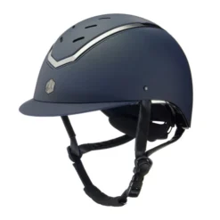 Charles Owen Kylo EQx Helmet -Riding Apparel Store kylo egx helmet matte navy 3 4 CO 27213.1687277418
