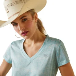 Ariat Laguna V-Neck Top Short Sleeve -Riding Apparel Store laguna v neck print ss zia detail 10043528 ariat 92569.1673561428