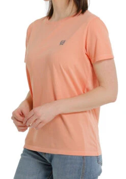 Ladies Cinch Rodeo Brand Tee Short Sleeve -Riding Apparel Store lds rodeo brand ss coral side MSK7901001 cinch 35809.1677609765