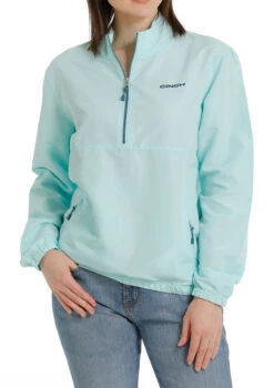 Ladies Cinch Windbreaker -Riding Apparel Store lds windbreaker lt.blue front MAK7902001 cinch 82206.1677551131