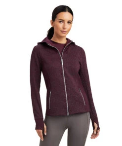 Ariat Lumina Full Zip Hoodie -Riding Apparel Store lumina full zip hoodie mulberry front 10041388 ariat 56344.1661647686