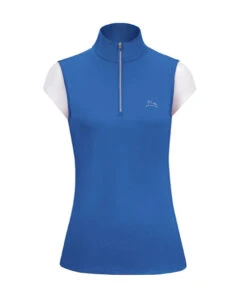 RJ Classics Luna 37.5 Sleeveless Training Shirt -Riding Apparel Store luna 37.5 sleeveless shirt nebulas blue front LU515 rj classics 75393.1637446064