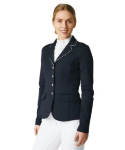 Horze Martina Show Coat With Piping -Riding Apparel Store martina show coat piping dark navy 33620 VDB horze 14816.1653514362
