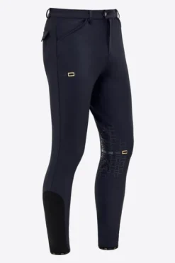 Men's RG Breeches Knee Grip 13 Men's RG Breeches Knee Grip -Riding Apparel Store men breech knee grip navy side BRM004 JS004 7901 RG 47573.1669869902