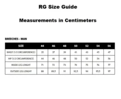 Men's RG Breeches Knee Grip 9 Men's RG Breeches Knee Grip -Riding Apparel Store men breech size guide rg 38311.1669872398