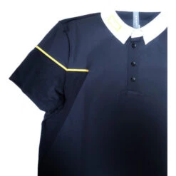 Riding Apparel Store -Riding Apparel Store men comp button polo SS navy sleeve POM003 JS001 7901 RG 40384.1670104040
