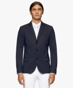 Men's Cavalleria Toscana GP Perforated Jacket -Riding Apparel Store men gp perforated jacket smoky blue front GGU024 JF115 7E00 CT 26678.1659810482
