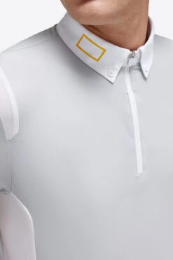 Men's RG Zip Competition Polo Short Sleeve -Riding Apparel Store mens competition zip polo ss lt.grey detail POM005 JS001 8100 cavalleria toscana 57668.1670292911