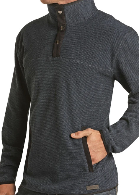 Men's Powder River Diamond Fleece Pullover 1 Men's Powder River Diamond Fleece Pullover