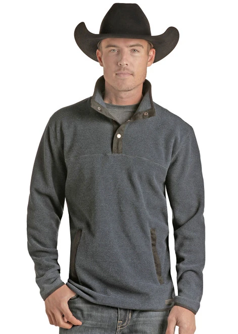 Men's Powder River Diamond Fleece Pullover 2 Men's Powder River Diamond Fleece Pullover - Image 2