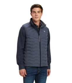 Men's Ariat Ideal Down Vest -Riding Apparel Store mens ideal down vest charcoal front 10041372 ariat 72943.1663779970