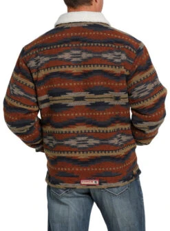 Men's Cinch Print Trucker Jacket -Riding Apparel Store mens printed trucker jacket multi side MWJ1511006 miller1 66344.1670106337
