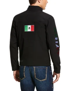 Men's Ariat Team Softshell Mexico Jacket 8 Men's Ariat Team Softshell Mexico Jacket -Riding Apparel Store mens team mexico jacket black back 10031424 ariat 08311.1645224947