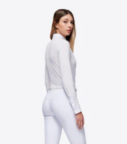 RG Mesh Competition Shirt Long Sleeve -Riding Apparel Store mesh competition ls wht.wht back SHW001 JS001 0101 RG 76496.1670552779