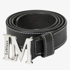 LeMieux Monogram Belt -Riding Apparel Store monogram belt black IT03144002 lemieux 02217.1679788653
