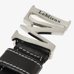 LeMieux Monogram Belt -Riding Apparel Store monogram belt black detail IT03144002 lemieux 56432.1679788664