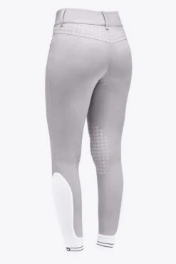 Cavalleria Toscana CT Motif Print Breeches Knee Grip -Riding Apparel Store motif print breeches lt.grey back PAD192 JE010 8100 cavalleria toscana 06153.1684979907