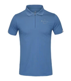 Men's Kingsland Nico Polo Short Sleeve -Riding Apparel Store nico polo blue horizon front 220 PT 206 297 kingsland 37189.1643487153