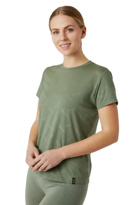 Horze Nina Tech Horse Print Tee 2 Horze Nina Tech Horse Print Tee - Image 2