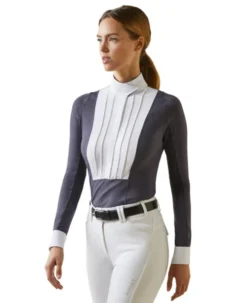 Ariat Luxe Show Shirt Long Sleeve -Riding Apparel Store pro luxe show shirt periscope front 10043395 ariat 39645.1676136480