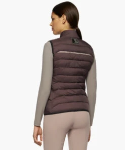 Cavalleria Toscana Team Puffer Vest -Riding Apparel Store puffer vest burgundy back GLD266 NY092 3A00 CT 35544.1660260831