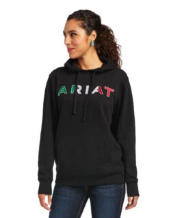 Ariat REAL Mexico Hoodie -Riding Apparel Store real mexico hoodie black front 10038930 ariat 96043.1636499006