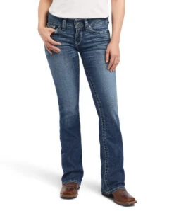 Ariat REAL Mid Rise Bootcut Raquel Jean -Riding Apparel Store real mr bc raquel jean canadian front 10041061 ariat 32027.1662162806
