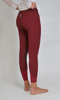 For Horses Remie Knee Grip Breeches -Riding Apparel Store remie knee grip breech bordeaux side for horses 58196.1567041593