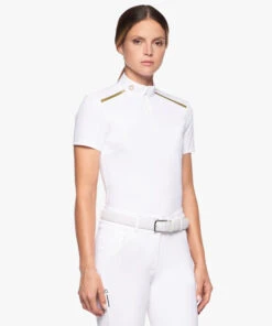Cavalleria Toscana REVO Premier Polo Short Sleeve -Riding Apparel Store revo premier polo ss white side POD298 JC033 0001 CT 32260.1659744790