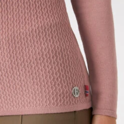 B Vertigo Ruth 1/4 Zip Sweater -Riding Apparel Store ruth sweater old rose pink hip 33546 ORPI b vertigo 92072.1667873051