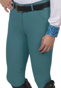 Romfh Sarafina Bling Breeches Full Grip -Riding Apparel Store sarafina bling full grip dark sea foam front 470690 romfh 51899.1653509299