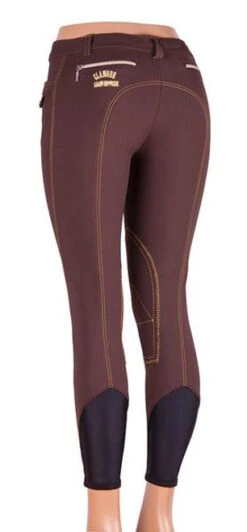Sarm Hippique Aprica Knee Patch Breeches -Riding Apparel Store sarm hippique aprica knee patch breech back brown 28159 50118.1527290075
