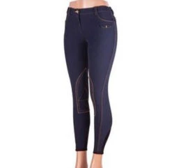 Sarm Hippique Aprica Knee Patch Breeches -Riding Apparel Store sarm hippique aprica knee patch breech navy 85744 02114.1527290076