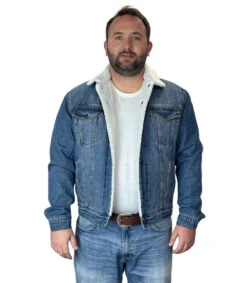Men's Roper Sherpa Denim Jacket -Riding Apparel Store sherpa denim jacket hero roper 60794.1669170038