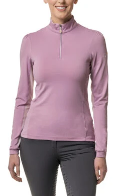 Kastel Denmark Shirt Shirred Shoulder Long Sleeve -Riding Apparel Store shirred shoulder LS lilac LSSLI kastel 1 26217.1660602264