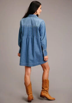 Stetson Denim Shirt Style Dress -Riding Apparel Store shirt style dress denim back 1105705942031 stetson 76591.1678216297