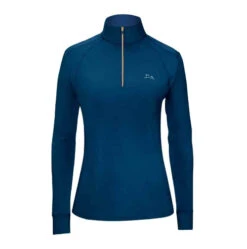 RJ Classics Sienna 37.5 Training Shirt -Riding Apparel Store sienna 37.5 LS shirt navy gold front SN512B rj classics 87800.1661457001